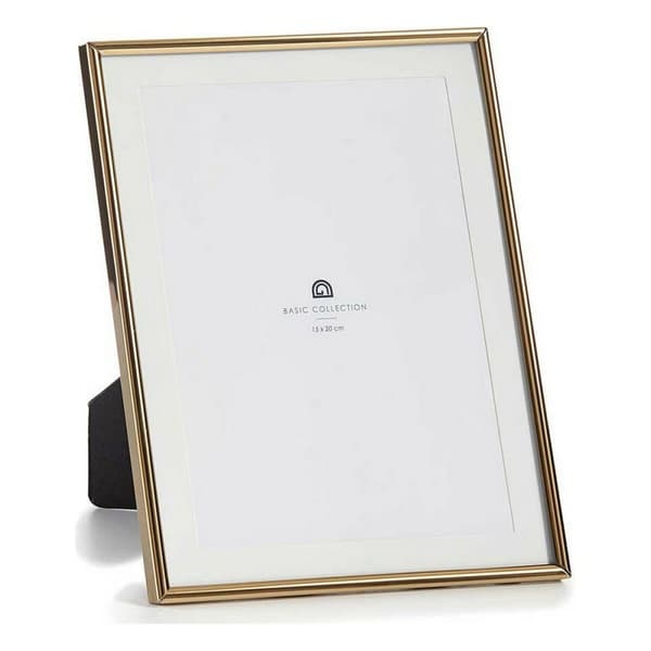 Fotoramme MS61001-MAT GOLD Gyllen Krystall Stål (12 enheter)