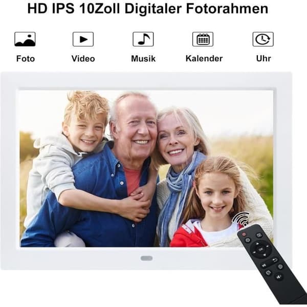 Digital fotoram 10 tum IPS 1280 x 800 - Vit - TMCC