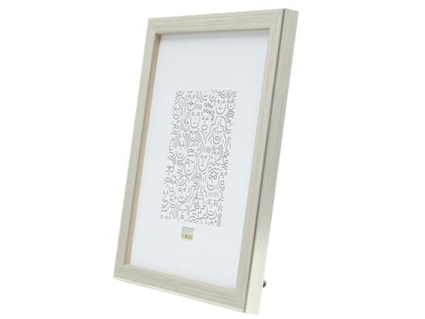 Deknudt S41JD1, Enkel tavelram, Glas, Trä, Silver, Bord, Vägg, 30 x 30 cm, Rektangulär