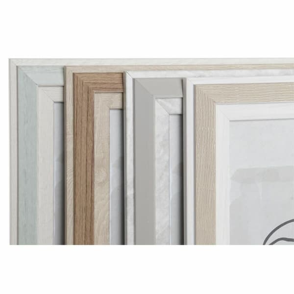 Kuvakehys DKD Home Decor Kristalli Beige Vihreä PS Skandinaavinen (25 x 2 x 30 cm) (4 osaa)
