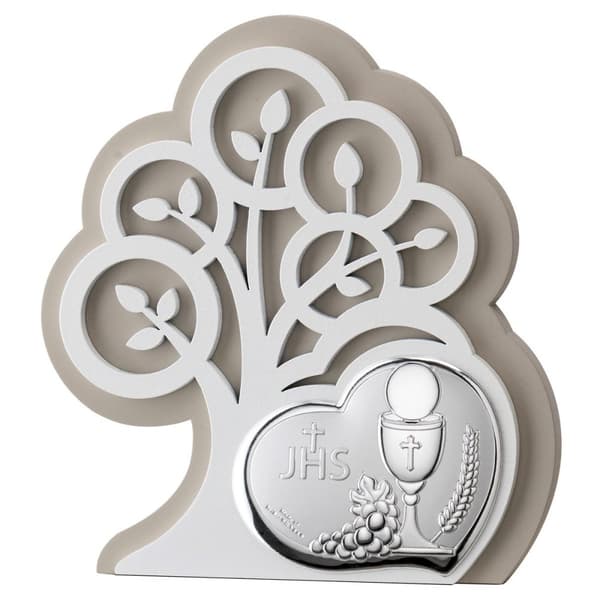 nattvardsbild, silver, souvenir från den första nattvarden, med gravyr | Storlek: 14x15,5cm | SKU: VL81412/1L