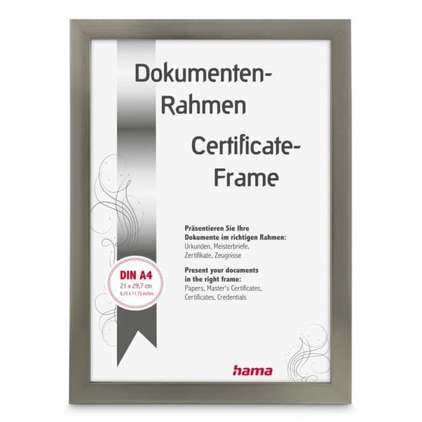 Plastram i plast - Ljus - DIN A4 - 21 x 29,7 cm - Polerat glas - Kontemporär stil