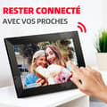Miniatyrbild 2 av 4: INN Digital fotoram 10,1 tum 1280x800 HD WIFI ABS flerspråkig pekskärm med 32G Space och Frameo App elektronisk fotoram