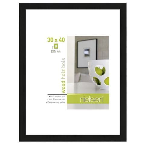Nielsen Photo Frame 8988016 Apollon Black 30x40 / 21x29.7 cm