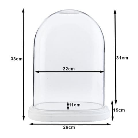 Clayre Eef Cloche 6GL1764 Transparent 26x15x33 cm