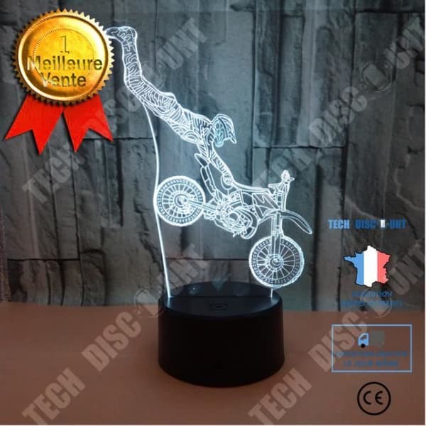 TD® Moto 3D lyser färgglad touch