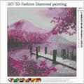 Miniatyrbild 3 av 3: 5D DIY Landskap Diamantmålning Rund diamantbroderi Heminredning Presenthängande bild 3255