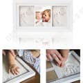 Miniatyrbild 1 av 4: TD® Kids Footprint Kit med ram och babyminnesmärke inramad födelse - Två fotspår Två fotoram - Vit dekoration