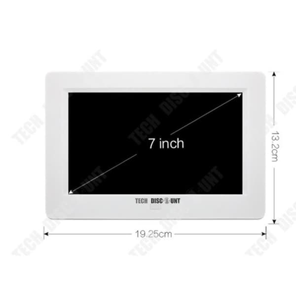 TD® Digital fotoram 7 tum hd trådlöst sd-kort led usb billig storskärm videohögtalare 1080p timer bilder album