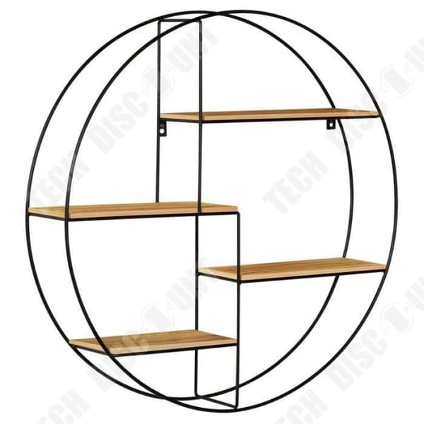 TD® nordisk stil cirkulär kreativ dekoration hylla enkel väggdekoration tredimensionell väggdekoration