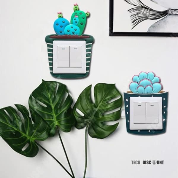 TD® självlysande klistermärke switch design väggdekoration switch vardagsrum sovrum barn flicka pojke fosforescerande design