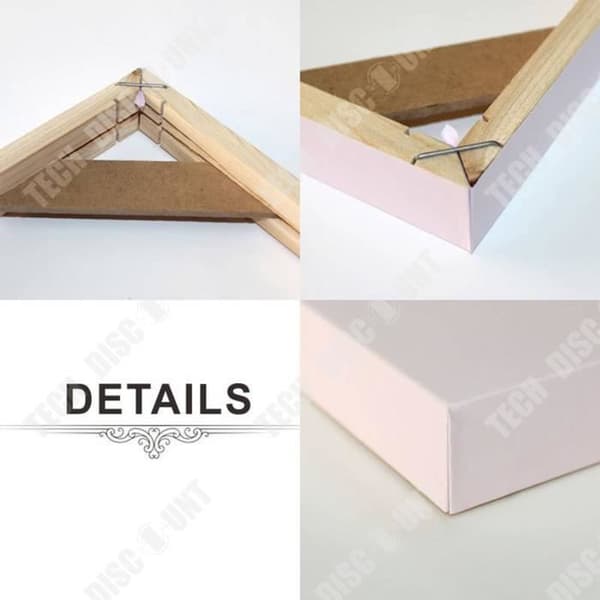 TD® 25*25cm fotoram dekorativ målning massivt trä oljemålningsram 3cm tjock granram