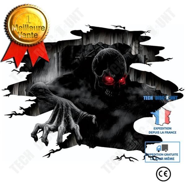 TD® Halloween dekoration klistermärken avgrund halloween tema halloween parodi roliga väggdekaler