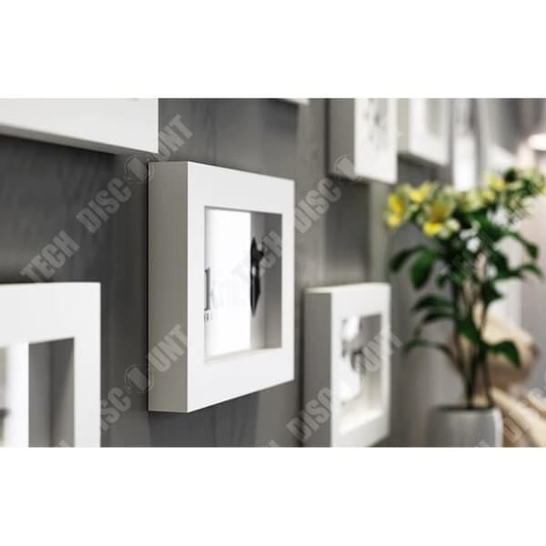 TD® Fotoram i massivt trä fotovägg / fotoram vägg / fotoram kombination vardagsrum sovrum bakgrundsvägg dekorativ målning