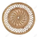 Miniatyrbild 1 av 4: TD Väggdekor 30 cm Diameter Väggkorgar i rotting Hängande Vävd Bohemisk Väggdekor Soffa Sängdekorationer