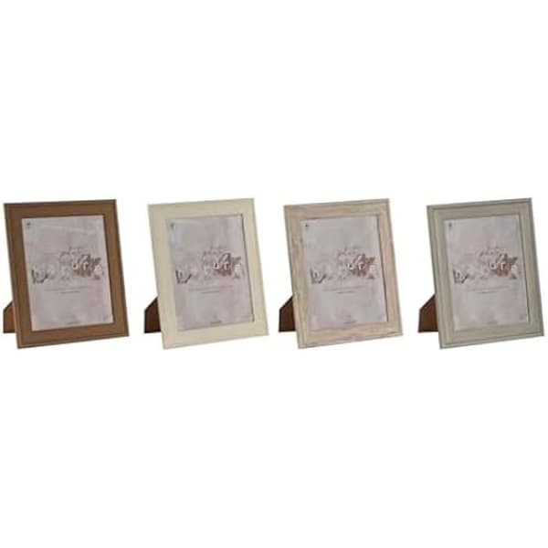Fotoram - HOME ESPRIT - Brown Beige Cream - Glas - Polystyren - 26,2 x 31,2 cm