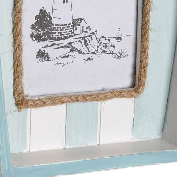 DKD Home Decor Barco Wood MDF fotoram (2 st) (10 x 10 x 15 cm)