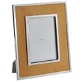 Miniatyrbild 1 av 2: Giftdecor Tavelram 18 x 13 cm i gul ockra mocka/aluminium
