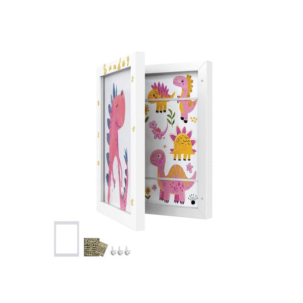 Billedramme, SONGMICS A4, 34,5 x 25,5 cm, Mat Hvid