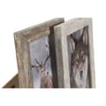 Pikkukuva 2 / 3: Kuvakehys Home ESPRIT Valkoinen Luonnollinen Kristalli polystyreeni Skandinaavinen 19,5 x 2 x 24,5 cm (2 osaa)