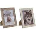 Pikkukuva 1 / 3: Kuvakehys Home ESPRIT Valkoinen Luonnollinen Kristalli polystyreeni Skandinaavinen 19,5 x 2 x 24,5 cm (2 osaa)