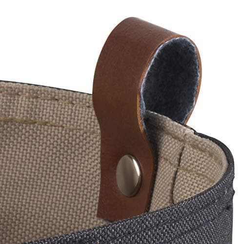 APS brødpose, diameter: 170 mm, mørkegrå/beige af Tetron (smudsafvisende syntetisk fiber), højde: 115 mm, - 1 stk (30345)