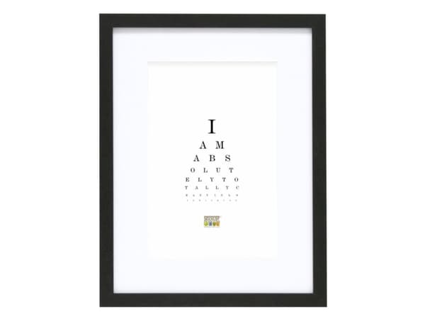 Deknudt S66KF2 P1 20x20, Single picture frame, Glass, Wood, Black, Table, Wall, 20 x 20 cm, Rectangular