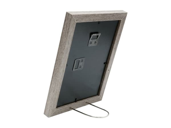 Deknudt S66KH3 P1, Enbildsram, Glas, Trä, Grå, Bord, Vägg, 20 x 20 cm, Rektangulär