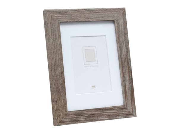 Deknudt S66KH3 P1, Enbildsram, Glas, Trä, Grå, Bord, Vägg, 20 x 20 cm, Rektangulär