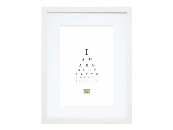 Deknudt S66KF1 P1, Single picture frame, Glass, Wood, White, Table, Wall, 20 x 20 cm, Rectangular