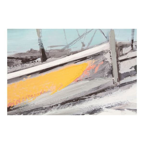 Tavla DKD Home Decor Port 150 x 3 x 50 cm Barco Medelhavs (2 antal)
