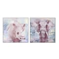 Miniatyrbild 1 av 3: Tavla DKD Home Decor 103 x 4,5 x 103 cm Elefant Modern (2 antal)
