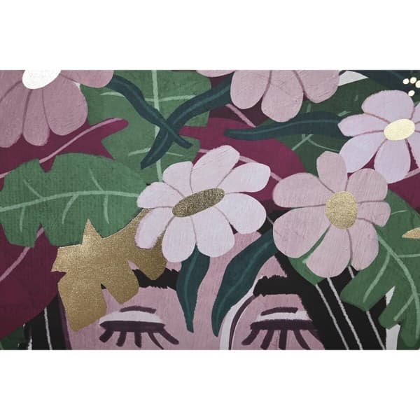 Tavla DKD Home Decor 103 x 4,5 x 143 cm Virágok Skandinavisk (2 antal)