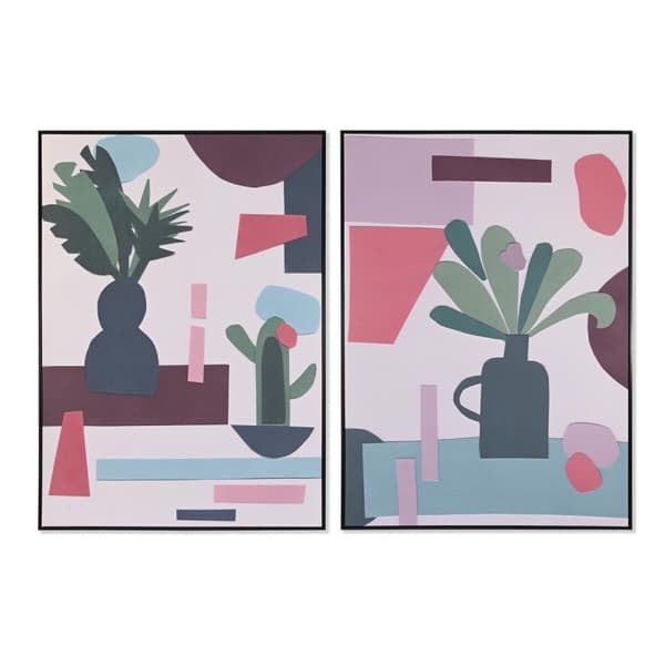 Tavla DKD Home Decor 103 x 4,3 x 143 cm Vas Skandinavisk (2 antal)