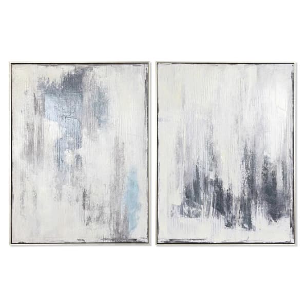 Tavla DKD Home Decor 60 x 3,5 x 80 cm Abstrakt 60 x 3 x 80 cm Urban (2 antal)
