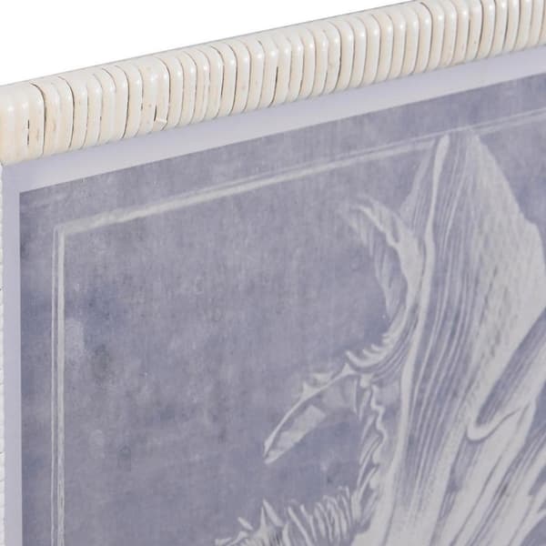 Tavla DKD Home Decor Glas Snigel 50 x 2 x 60 cm 50 x 60 x 2,5 cm (4 Delar)