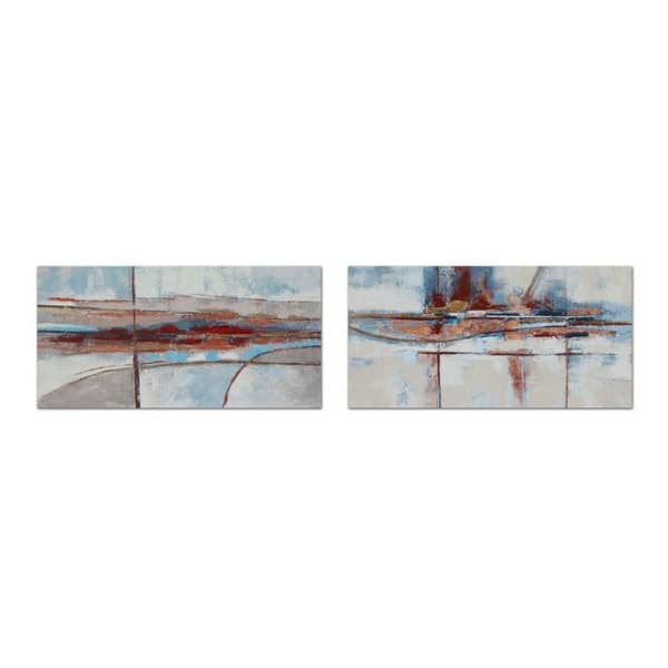 Tavla DKD Home Decor 140 x 2,8 x 70 cm Abstrakt Modern (2 antal)