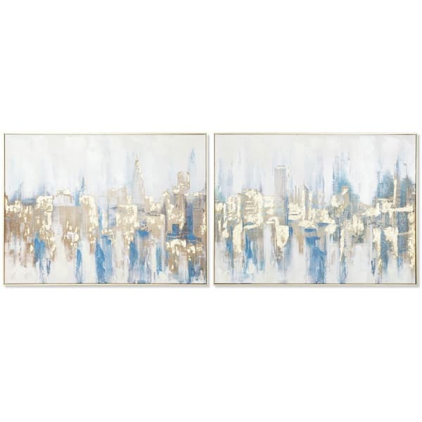 Tavla DKD Home Decor New York Loft 80 x 3,5 x 60 cm (2 antal)