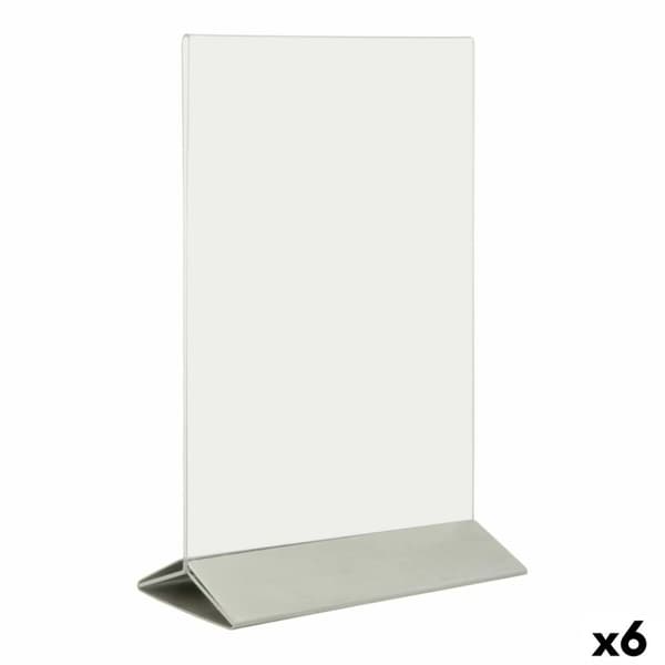 Skylt Securit Transparent Med stöd 24,3 x 15 x 7,4 cm