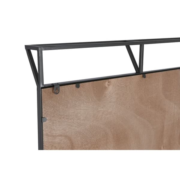 3-ramsset Home ESPRIT Vit Svart Världskarta 222 x 8 x 140 cm (3 Delar)