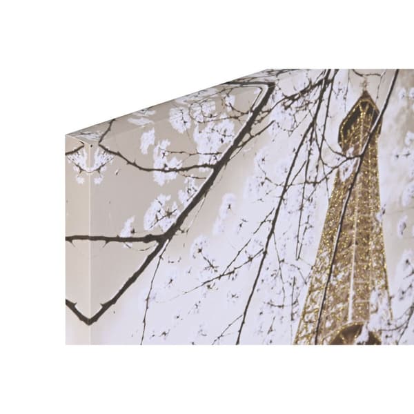 Tavla Home ESPRIT Vit Svart Gyllene Paris Loft 60 x 2,5 x 80 cm (2 antal)