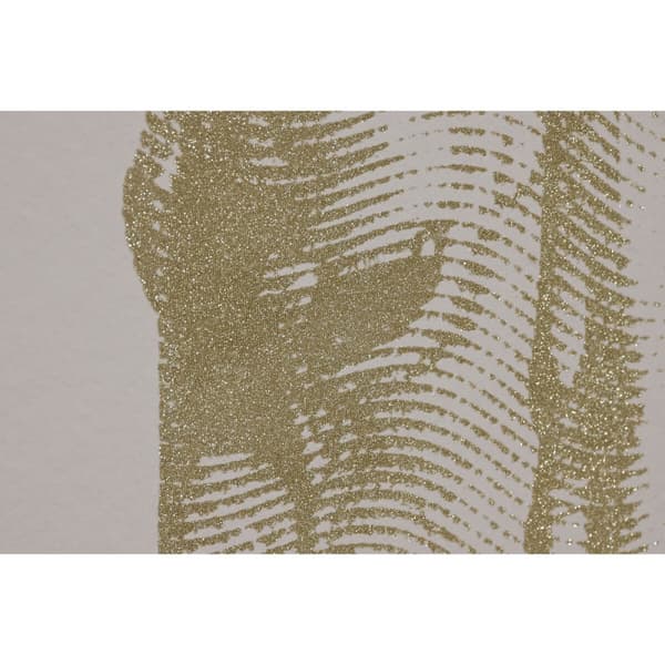 Tavla Home ESPRIT Beige Gyllene Glitter Häst 103 x 4,5 x 103 cm (2 antal)