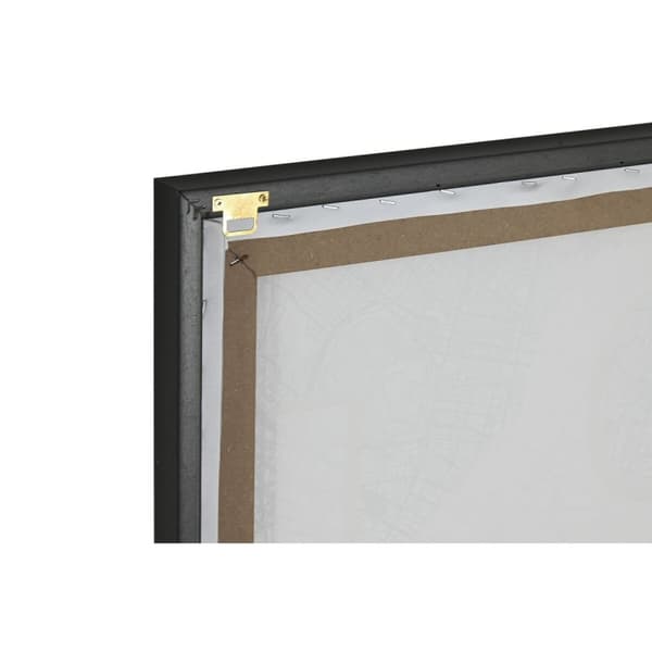 Tavla Home ESPRIT Vit Svart Loft 60 x 3 x 80 cm (2 antal)