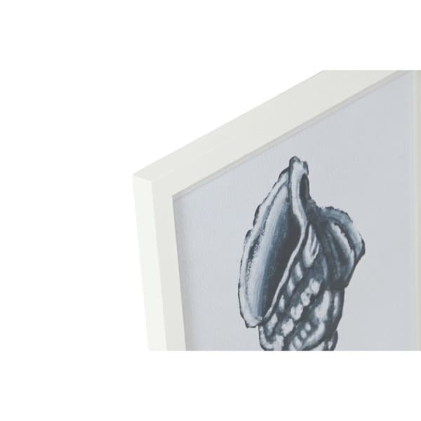 Tavla Home ESPRIT Blå Vit Medelhavs 35 x 2 x 35 cm (4 antal)