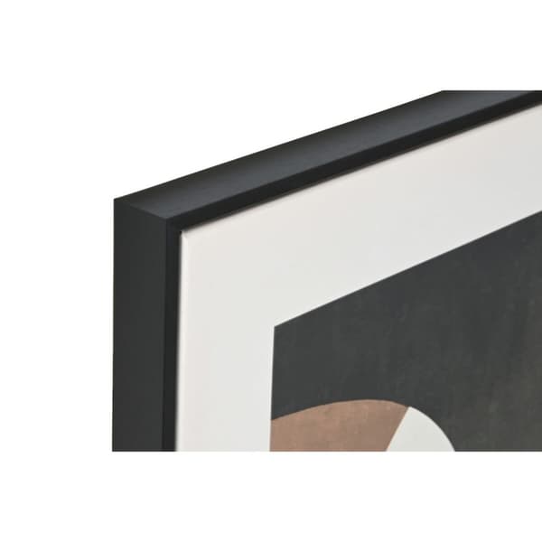 Tavla Home ESPRIT Brun Svart Grön Abstrakt Urban 80 x 4 x 80 cm (2 antal)