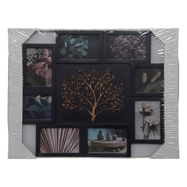 Pêle-mêle "David" 8 foton H46cm svart - Svart - Atmosphera inredningsskapare