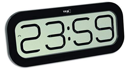 TFA Radio vægur 60.4514.01 28 mm x 321 mm x 140 mm Sort (60.4514.01)