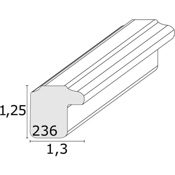 Fotrahmen Deknudt S236 (trä) 15x20 Vit