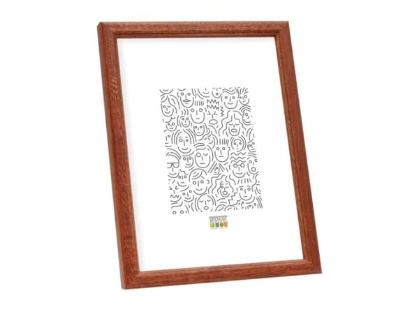 Deknudt S236H3 15x20 houten lijst donkerbruin, Single picture frame, Glass, Wood, Brown, Table, Wall, 15 x 20 cm, Rectangular