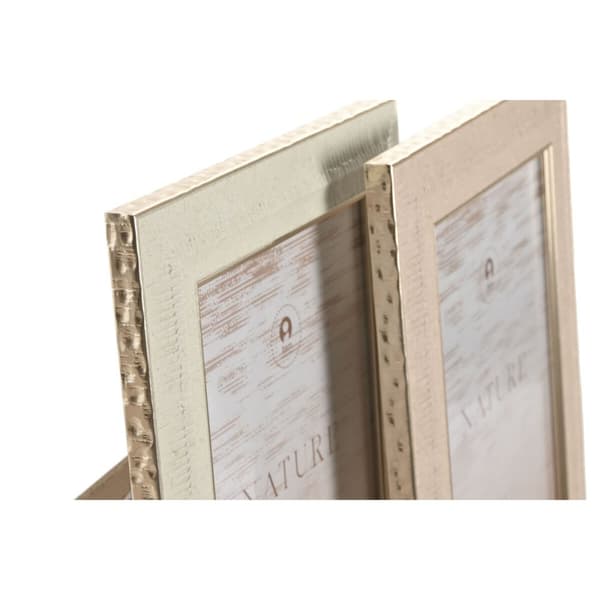 Kuvakehys Home ESPRIT Ruskea Beige Kristalli polystyreeni Scandi (4 osaa)